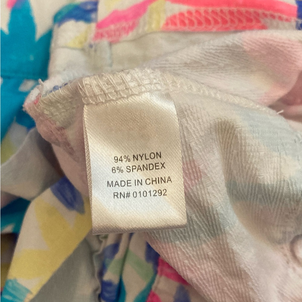 Beachtime by Lulu B Cha Cha Tank Ruffle Tennis Golf Palm Trees Women’s 1X - Picture 3 of 8